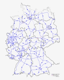 Mapa De Carreteras De Alemania  onerror='this.onerror=null; this.remove();' XYZ Https - Autobahn Germany Map, HD Png Download, Transparent PNG